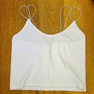 White crop top